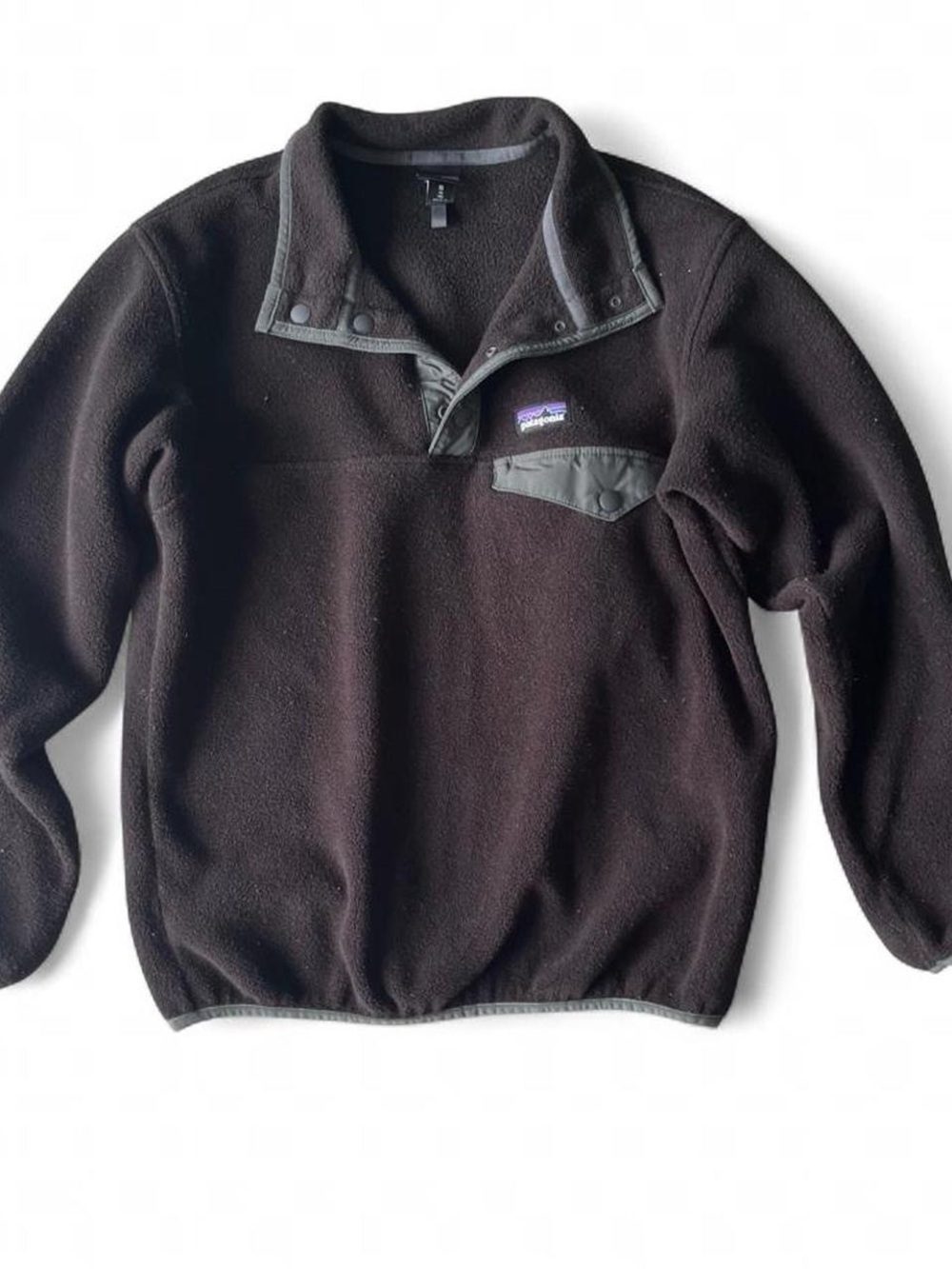 Patagonia kids Synchilla Black Snap-T Fleece Pullover